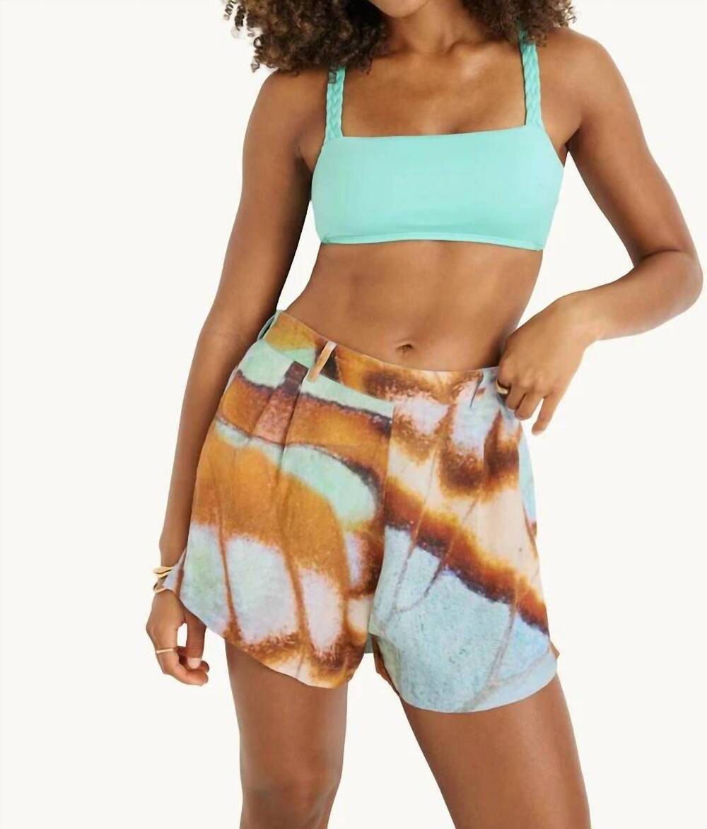 NEW VITAMIN A getaway short in malachite butterfly
